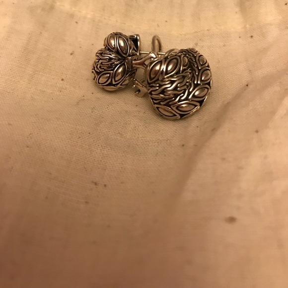 John Hardy authentic .925 sterling Silver earrings - Picture 2 of 3